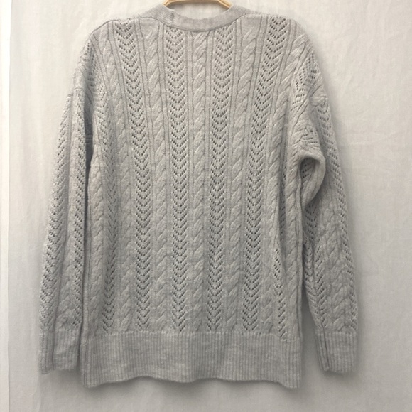 NEW- OVERSIZED STACCATO V-NECK CARDIGAN BUTTON SWEATER - Picture 4 of 7